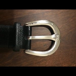 Michael Kors black leather belt